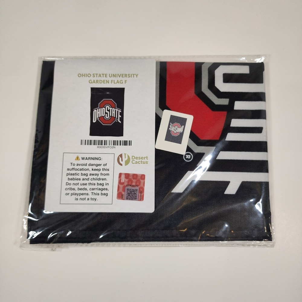 Ohio State Buckeyes Garden Flag 12x19 Outdoor Yard Banner